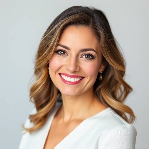 Ritratto di Sofia Rossi, Direttore Creativo di Eleganza Eterna, con un sorriso professionale.